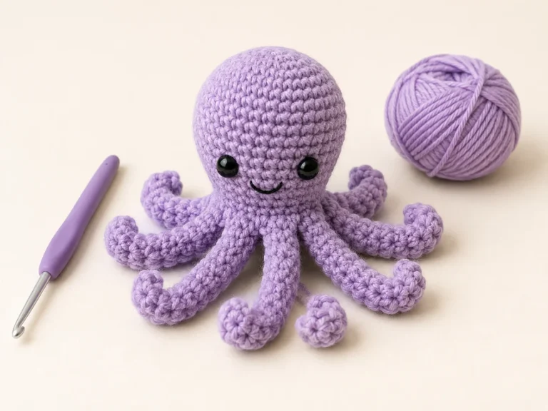 Easy no-sew amigurumi for beginners mini crochet octopus
